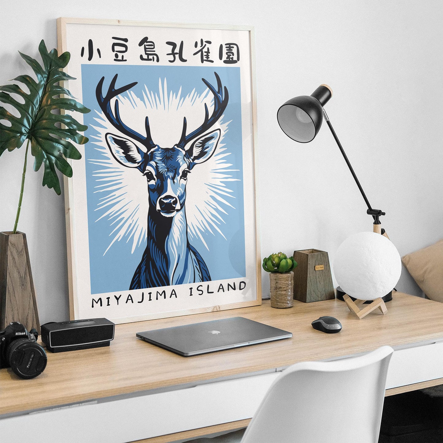 Miyajima Island Stag Poster