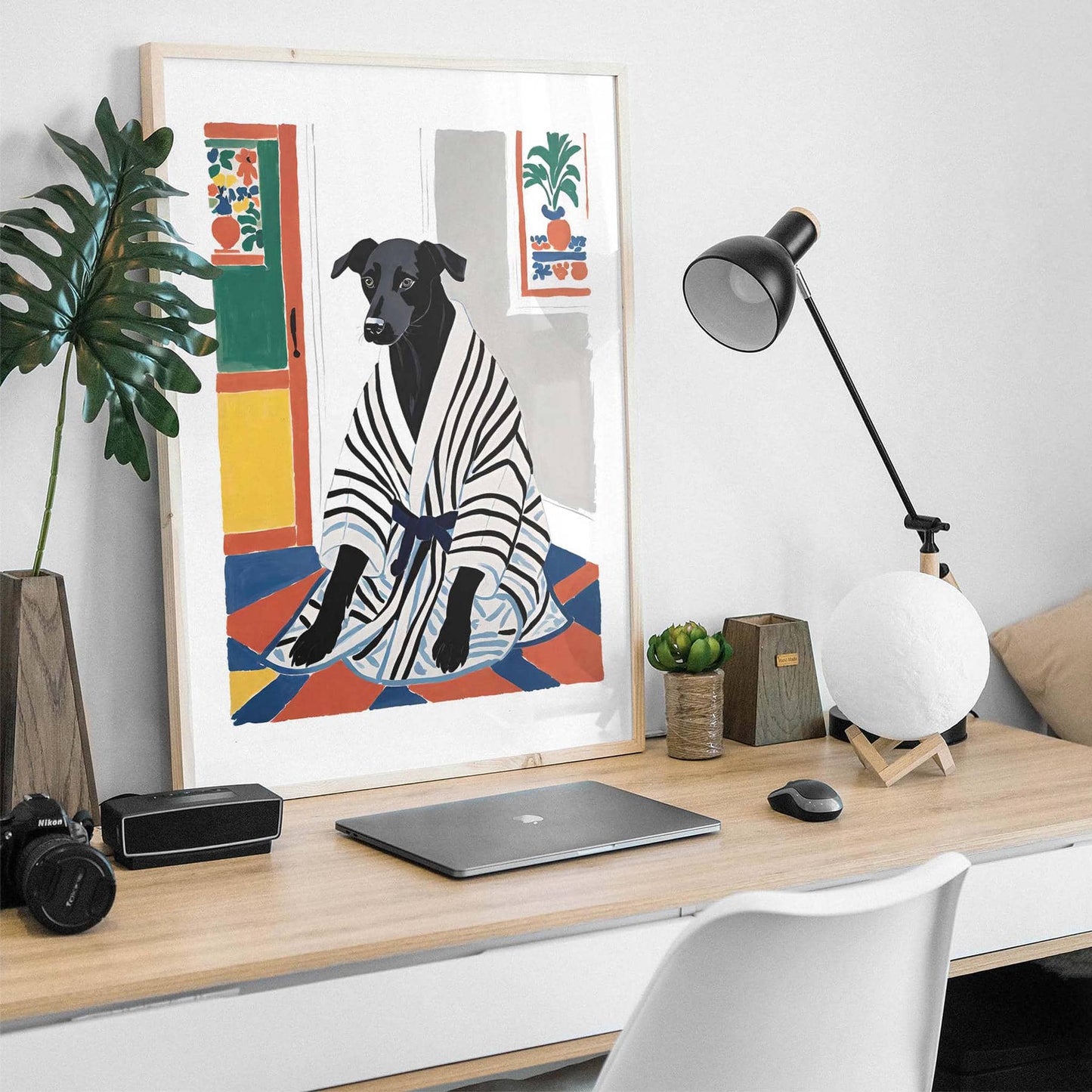 Whimsical Dog Poster Print