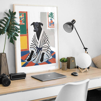 Whimsical Dog Poster Print
