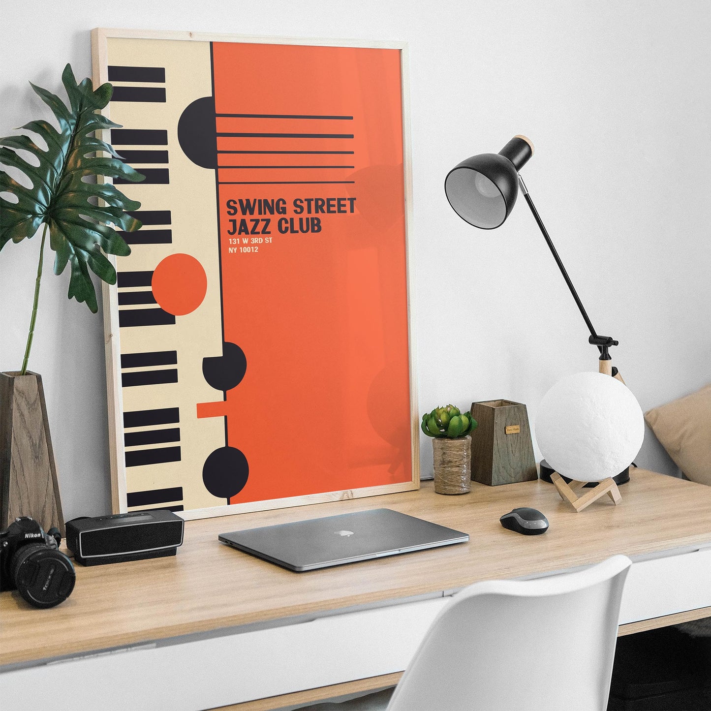 Swing Street Jazz Club Piano Art Print