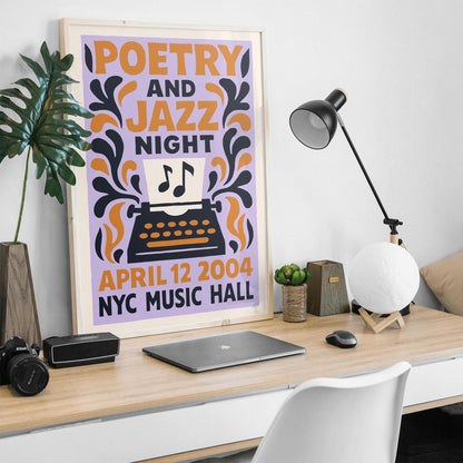 Poetry Jazz Night Print