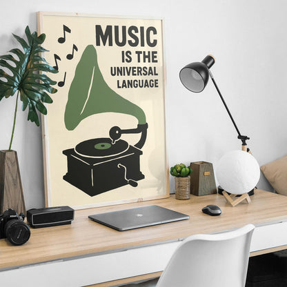 Universal Music Gramophone Poster