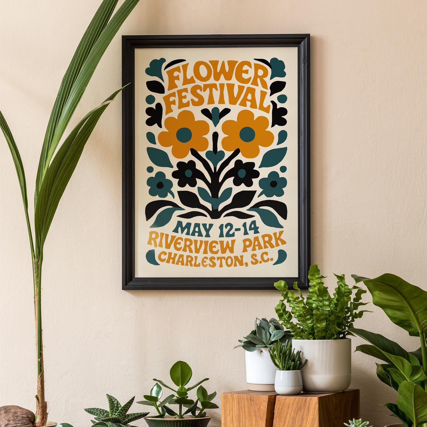 Flower Festival Wall Art Print
