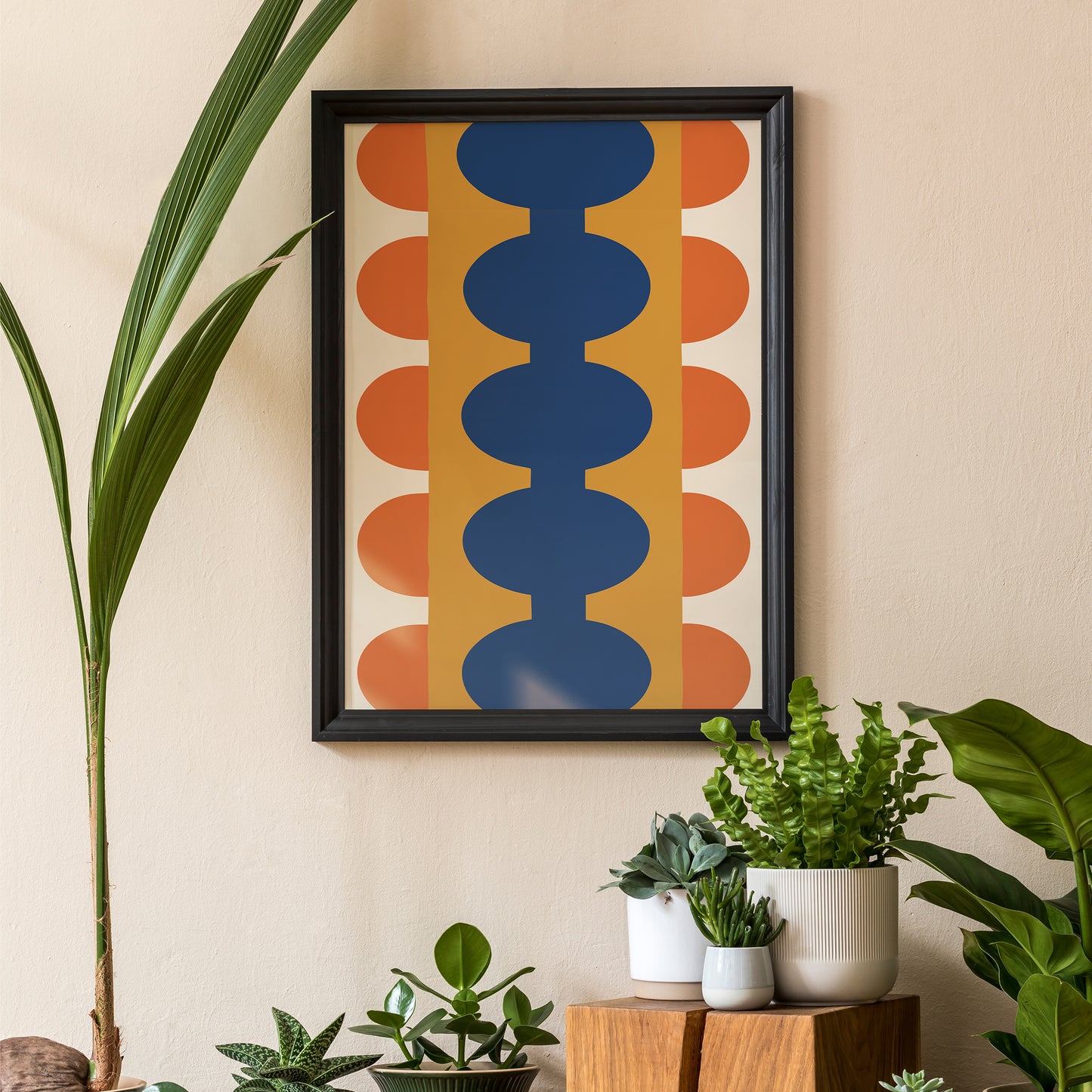 Retro Bold Abstract Shapes Poster