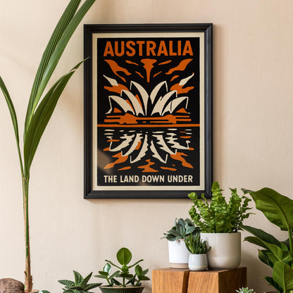 Australia Sunset Travel Poster