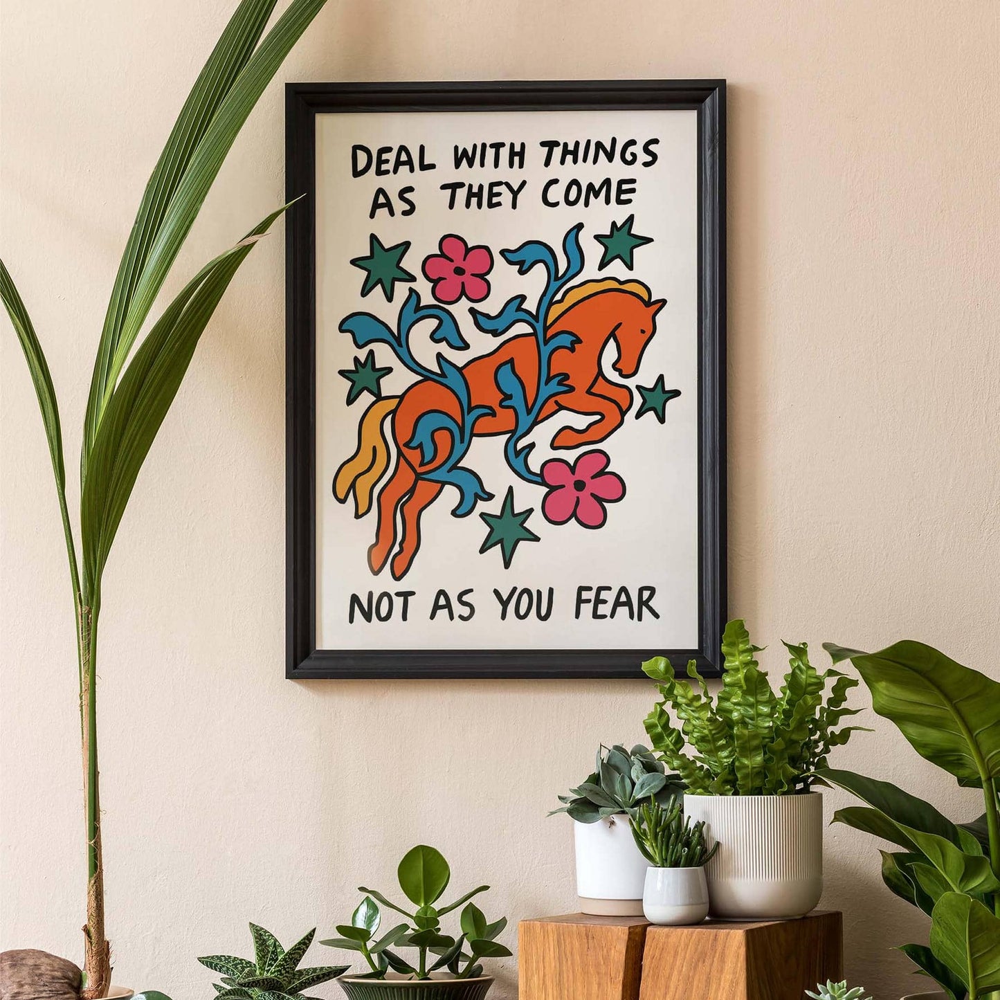 Motivational Horse Poster Print