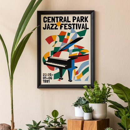 Central Park Jazz Poster
