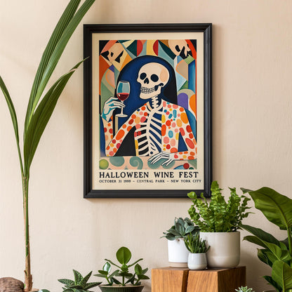 Halloween Wine Fest Poster Print
