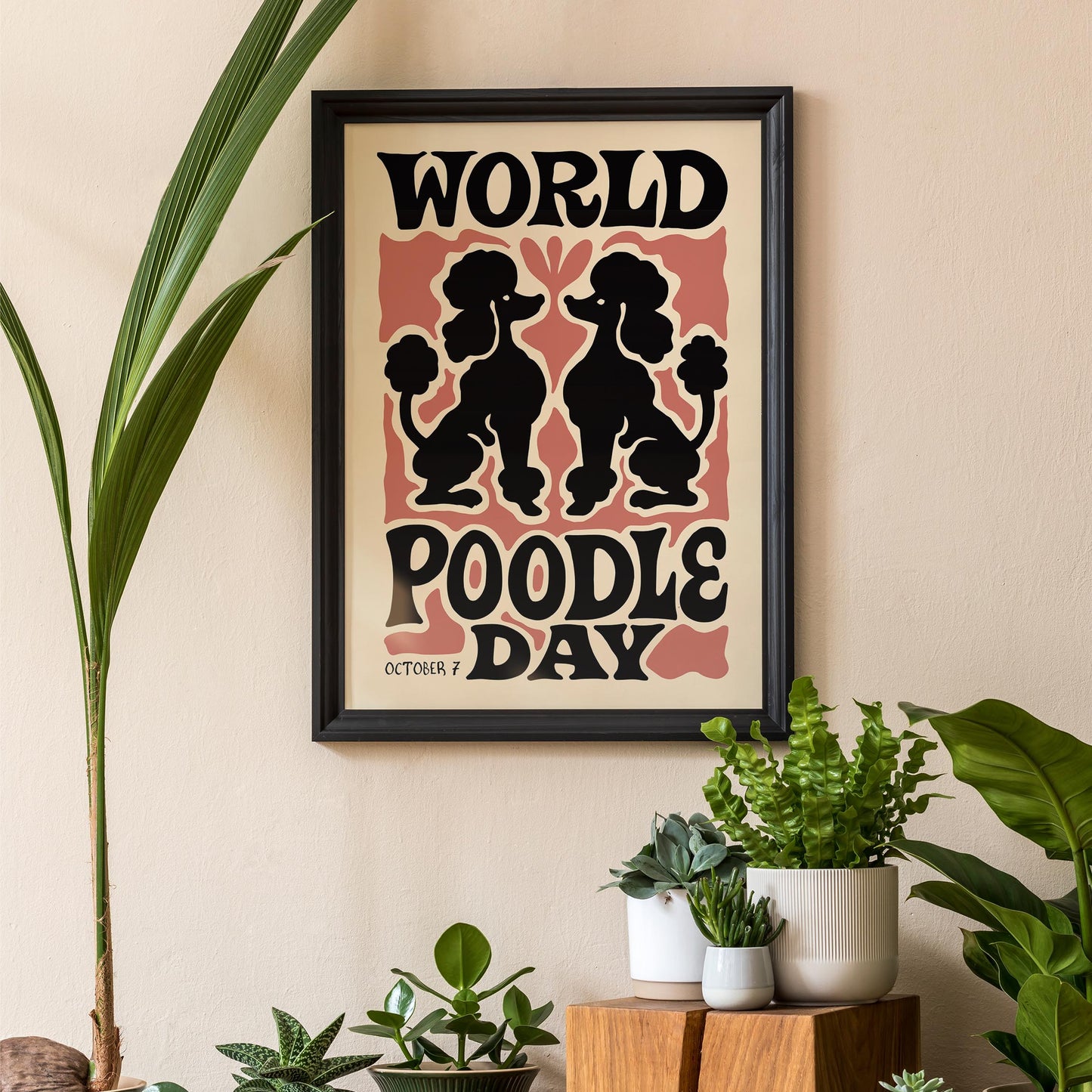 Poodle Day Poster Print