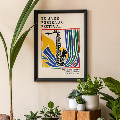Vintage Jazz Sax Poster
