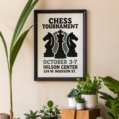 Chess Tournament Poster Print