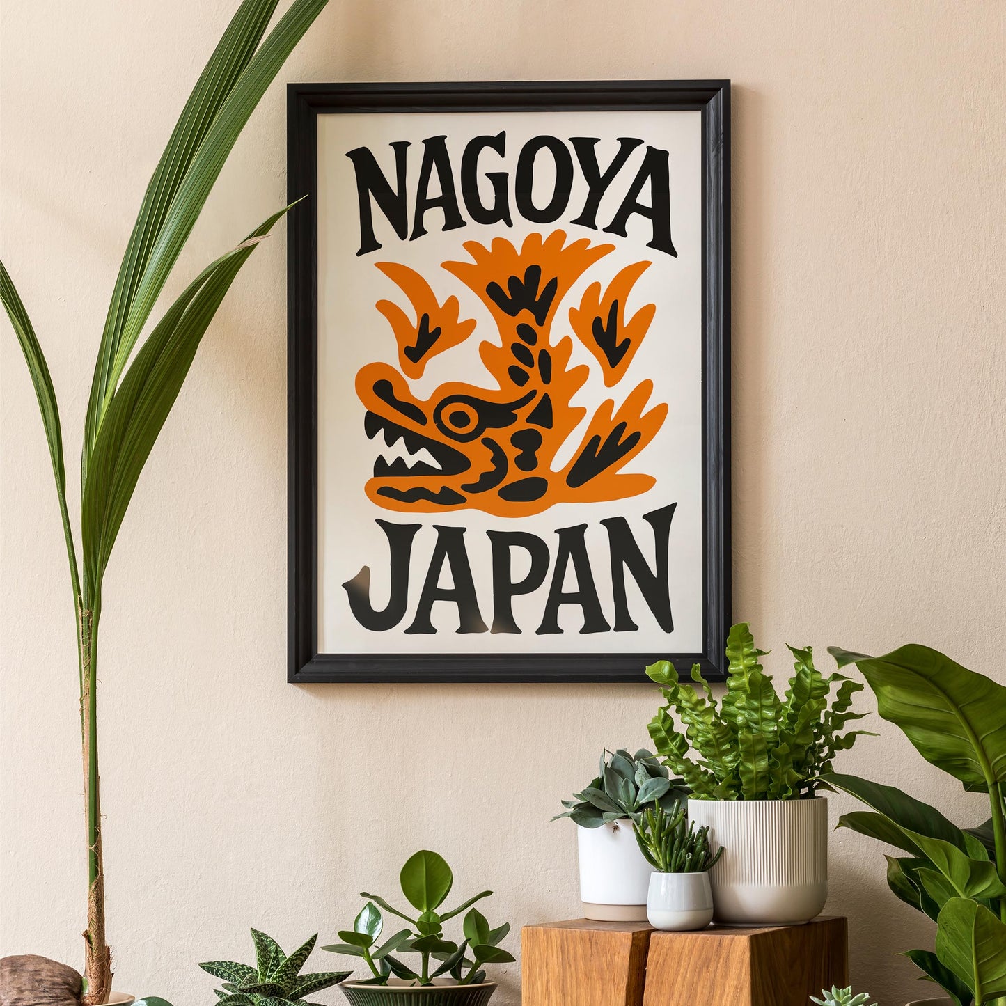 Nagoya Japan Vintage Travel Poster