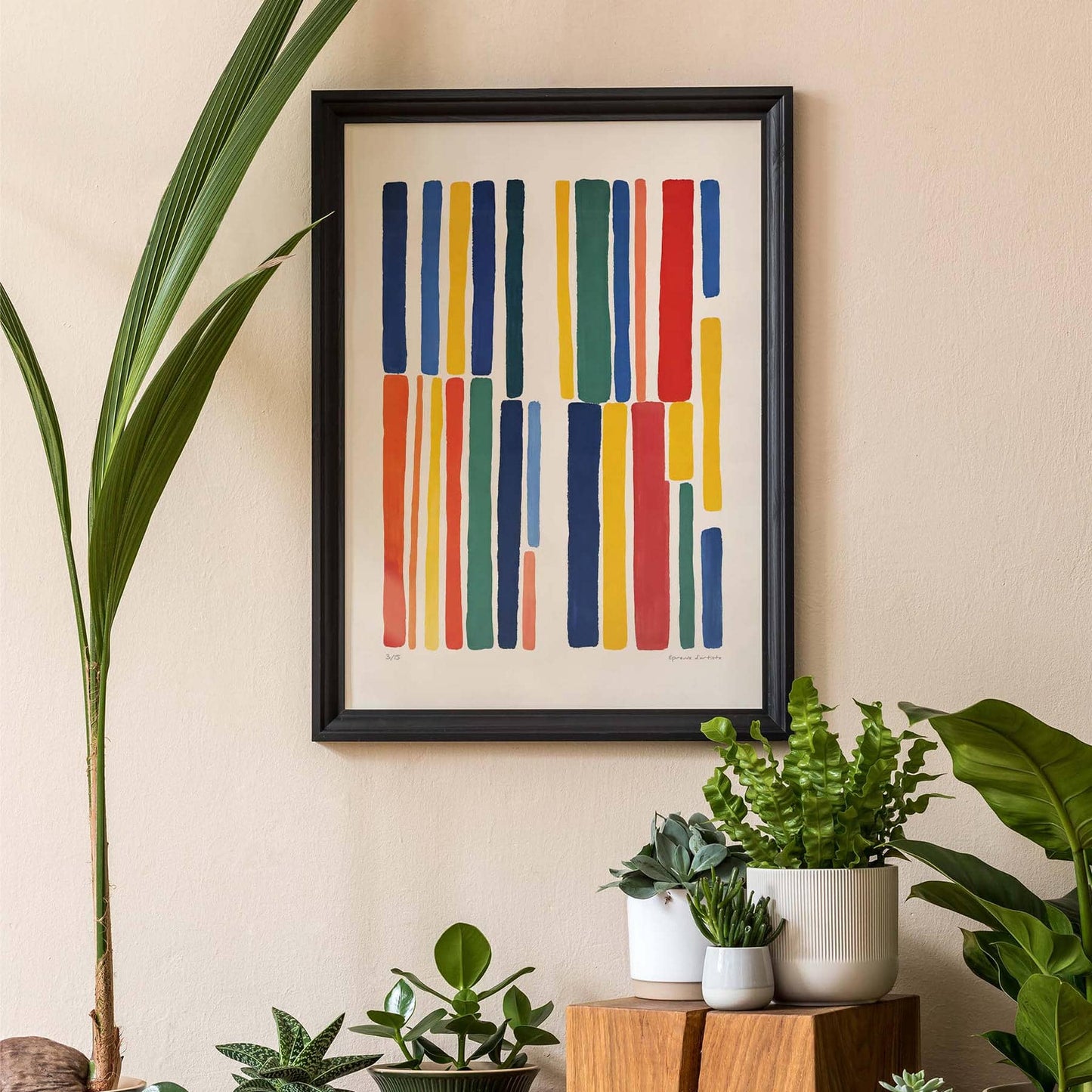 Color Block Abstract Wall Print