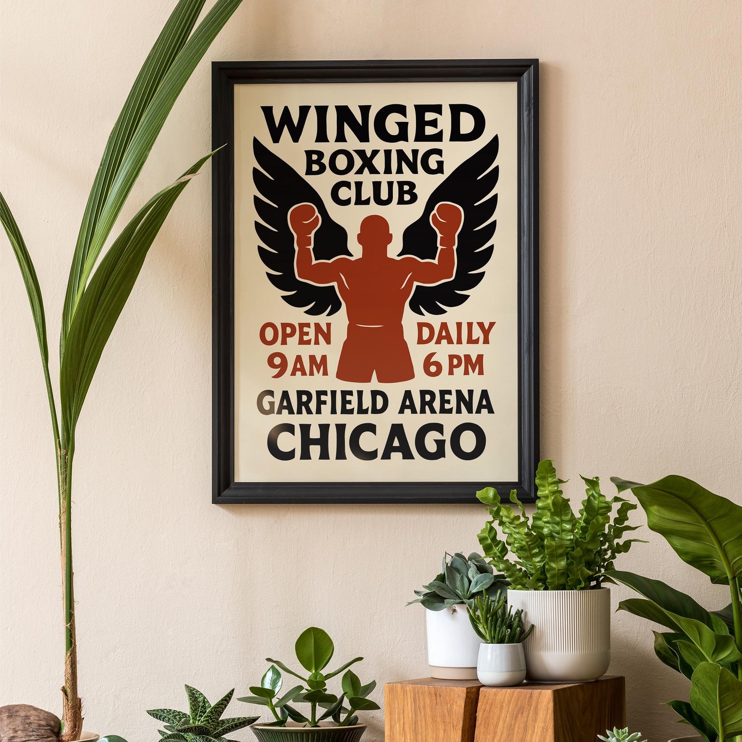 Winged Boxing Club Print