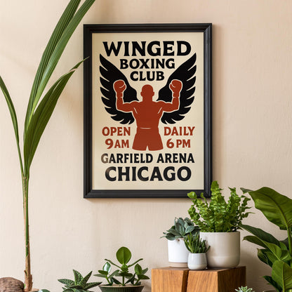 Winged Boxing Club Print