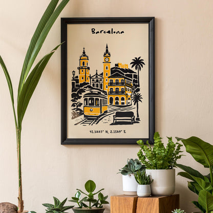 Barcelona Spain Poster 2026 – Travel Wall Art Print