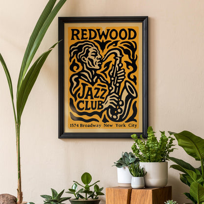 Redwood Jazz Club Poster