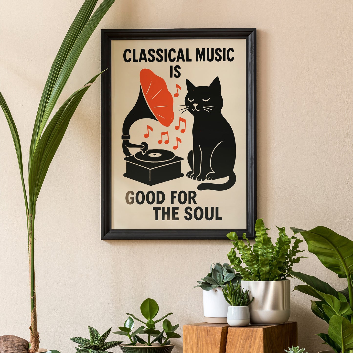 Classical Music Cat Poster