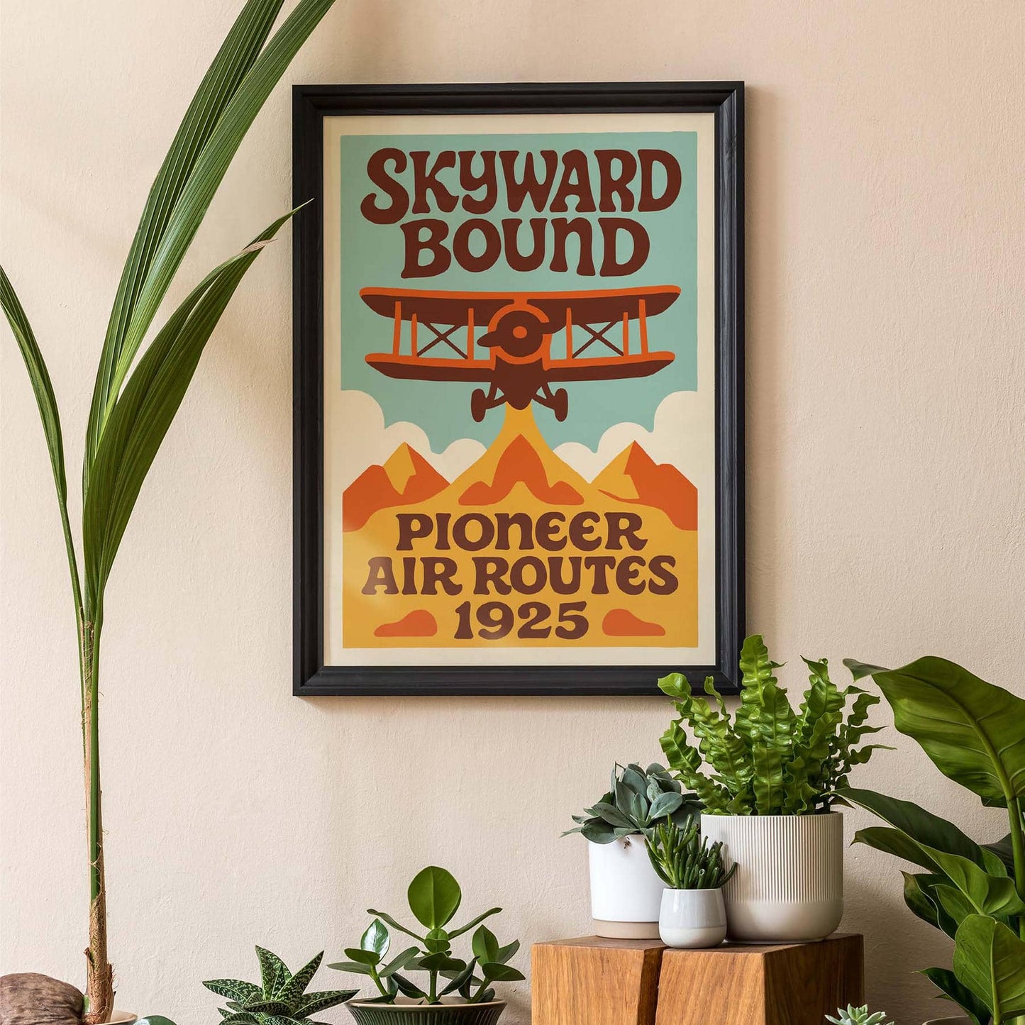 1925 Air Route Poster