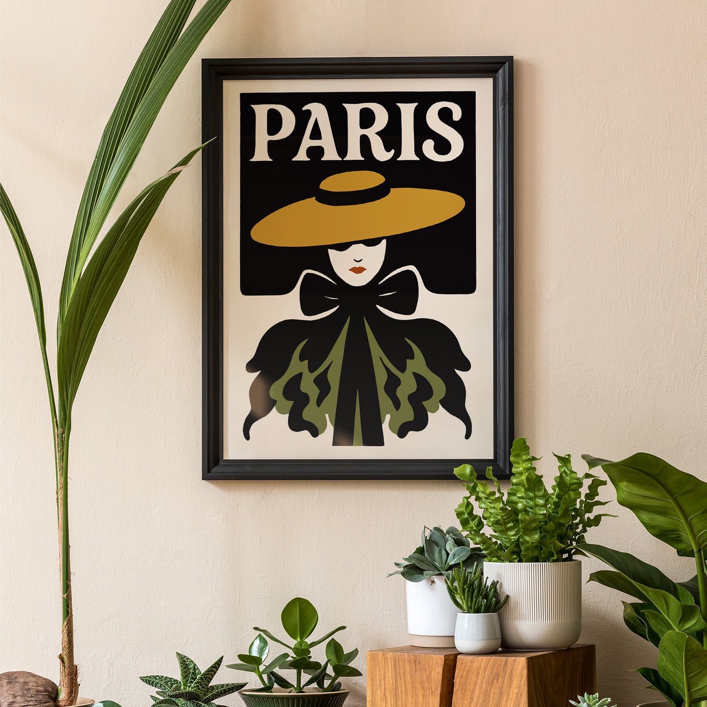 Paris Fashion Silhouette Poster