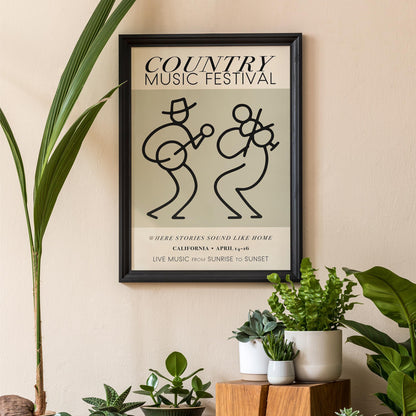 Country Music Festival California Poster