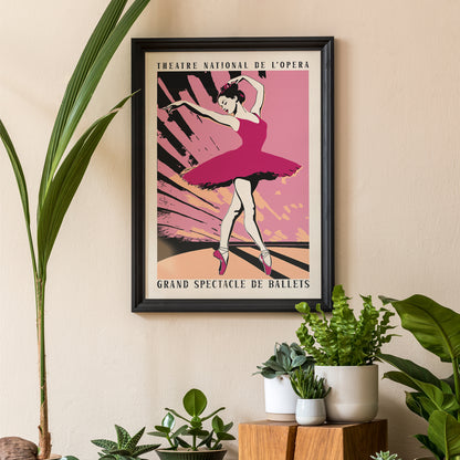 Ballet Spectacle Pink Wall Art