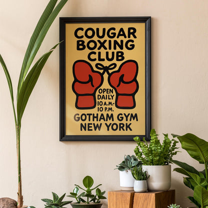 Cougar Boxing Club NYC Poster