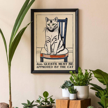 Cat Approval Poster Print
