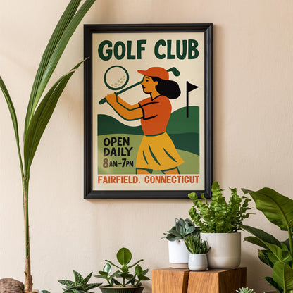 Golf Club Vintage Poster