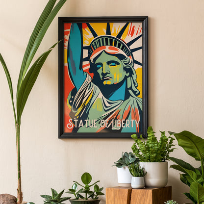 Statue of Liberty Retro Poster