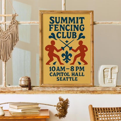 Summit Fencing Club Poster