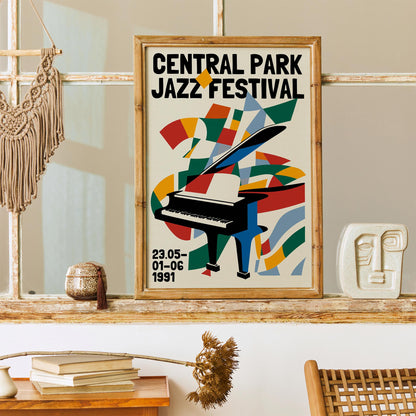 Central Park Jazz Poster