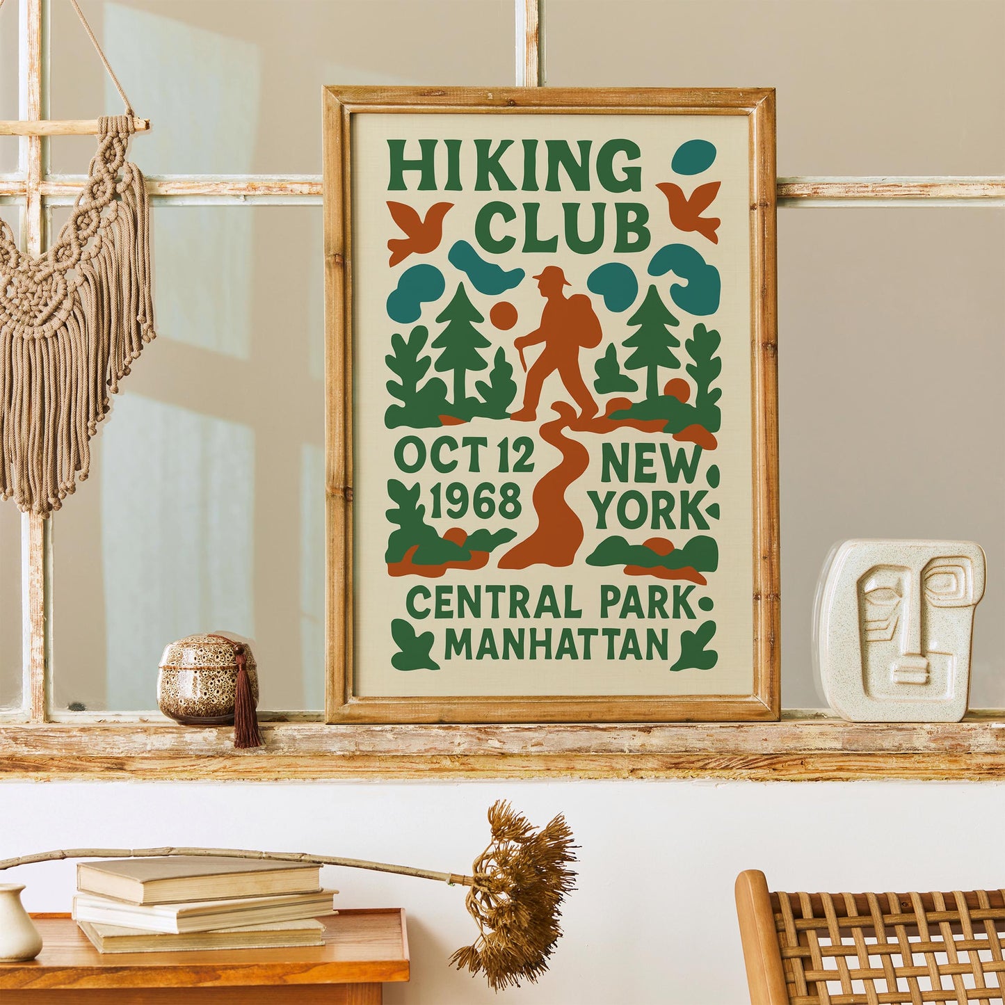 Hiking Club 1968 NY Poster