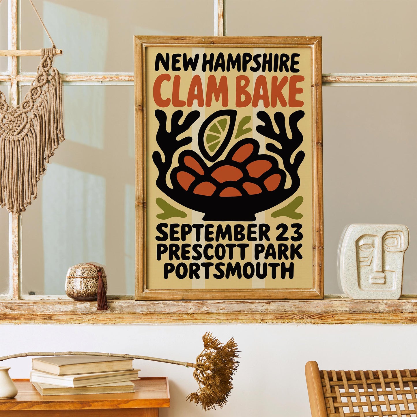 New Hampshire Clam Bake Poster
