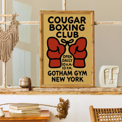 Cougar Boxing Club NYC Poster