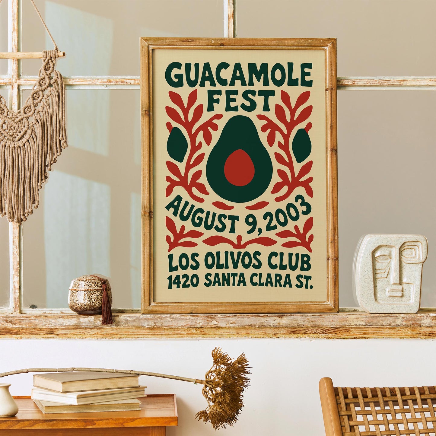 Guacamole Fest Retro Poster