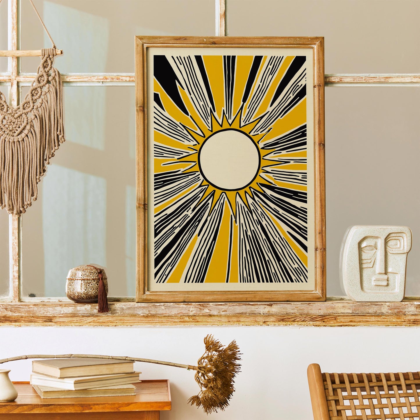 Sunburst Graphic Poster Print