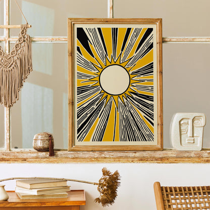 Sunburst Graphic Poster Print