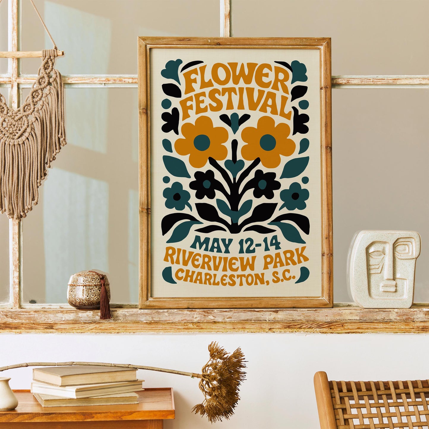 Flower Festival Wall Art Print