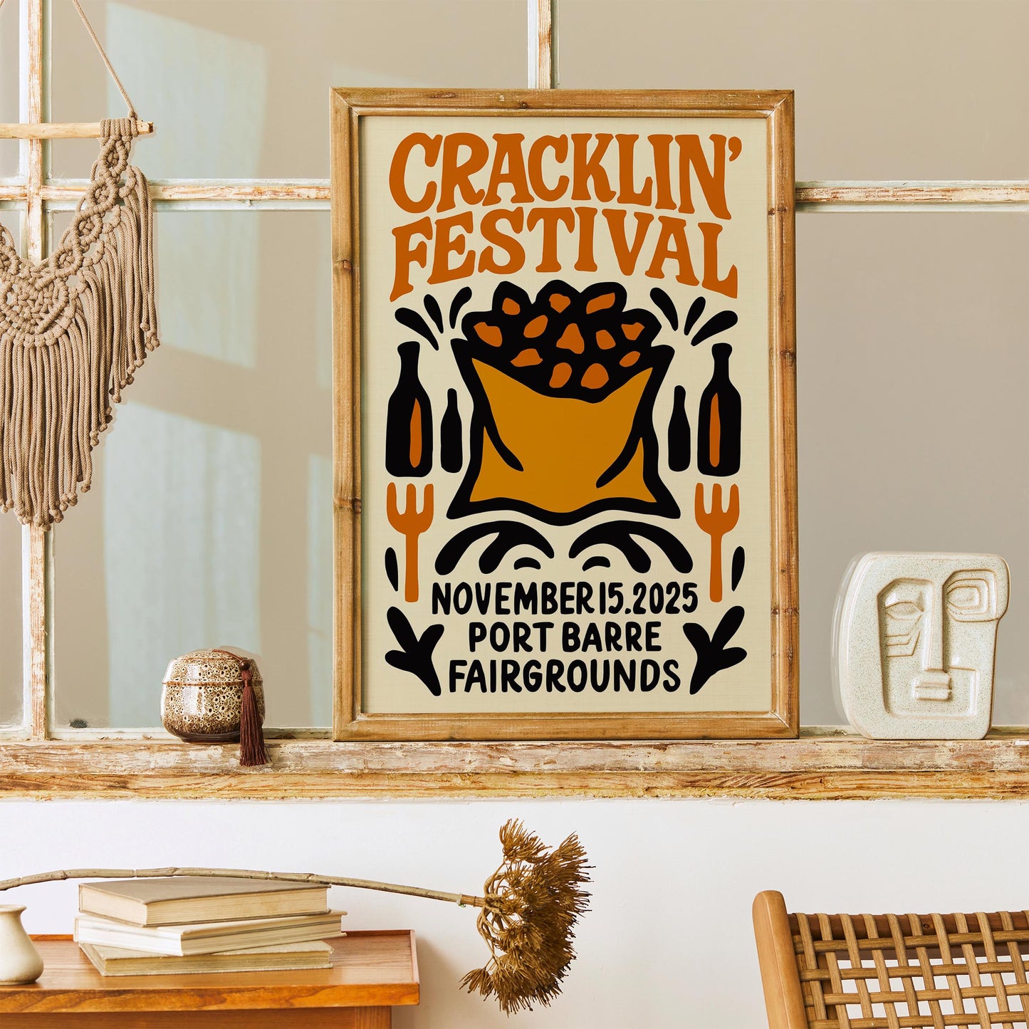 Cracklin Festival Folk Poster