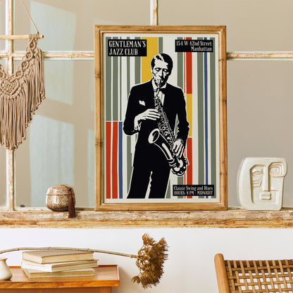 Gentleman's Jazz Club Poster