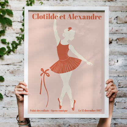 French Ballerina Art Print