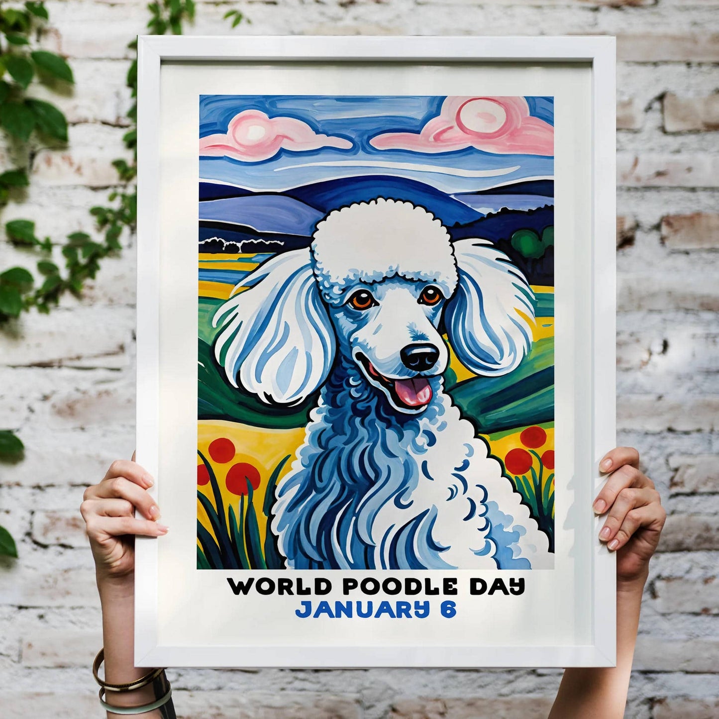 World Poodle Day Wall Art Print