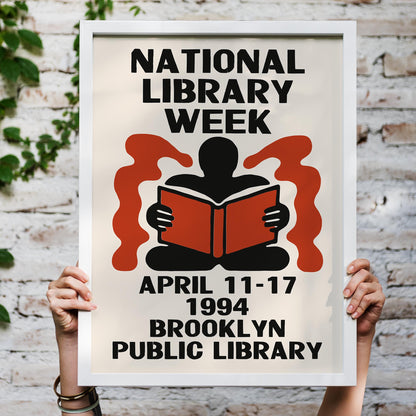 Library Week Vintage Poster