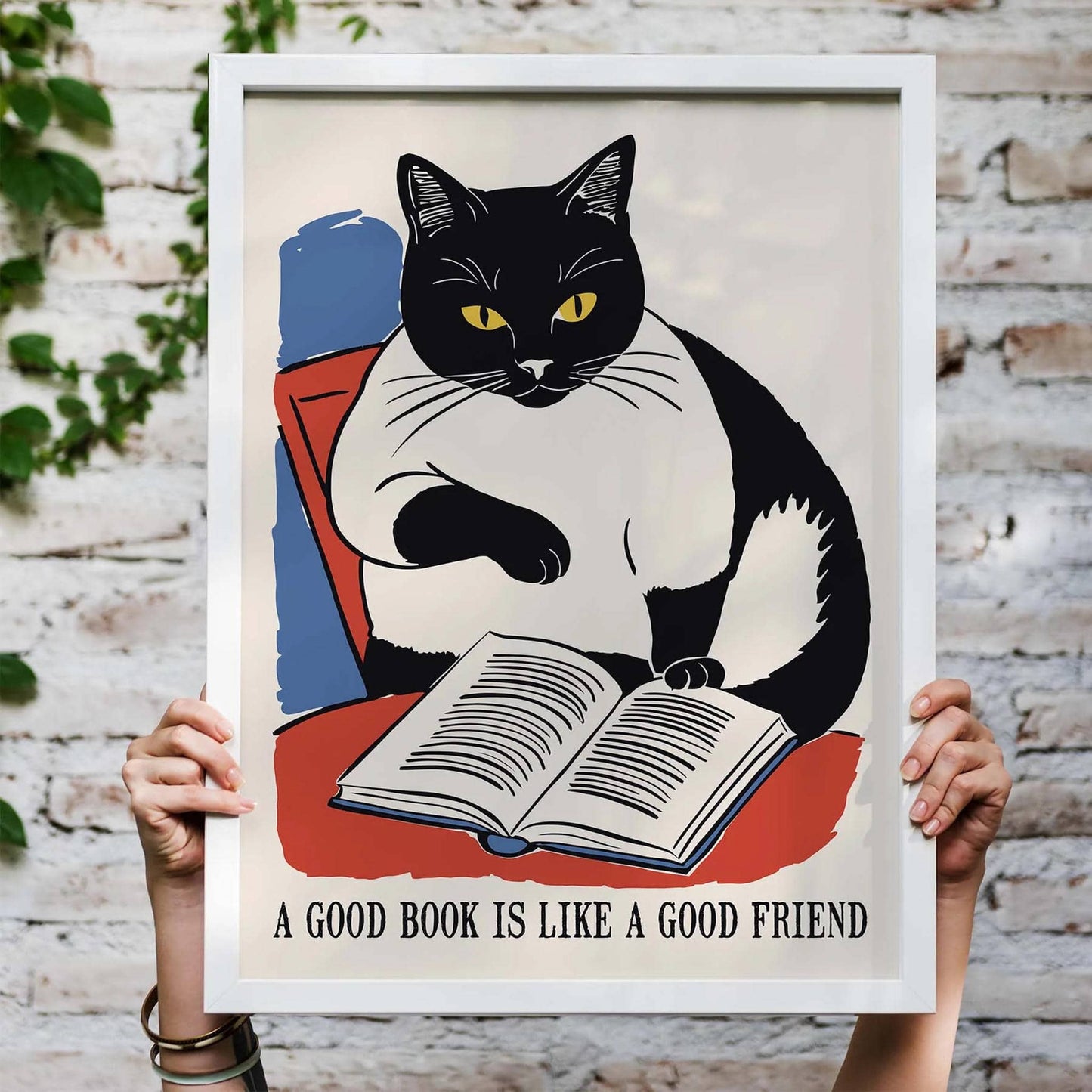 Good Book Friend Poster Print