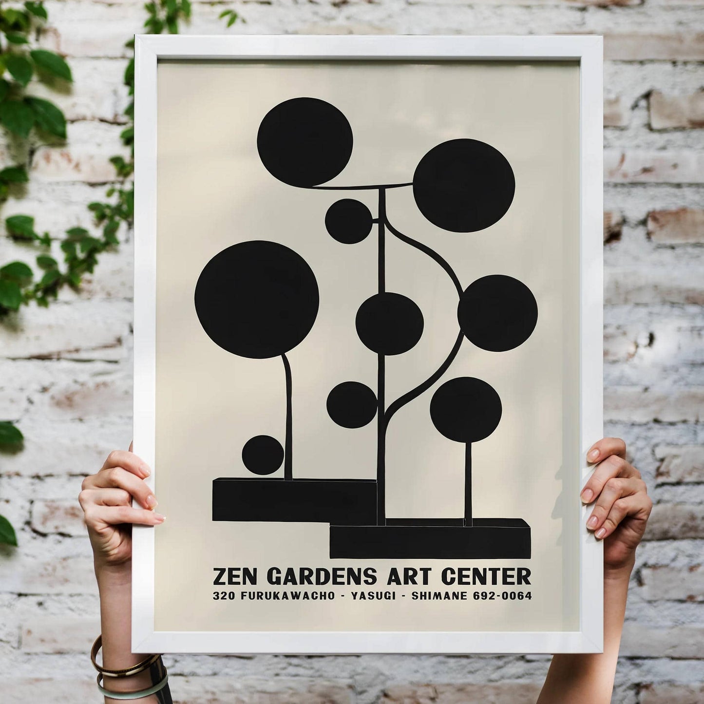 Zen Gardens Art Center Japanese Poster
