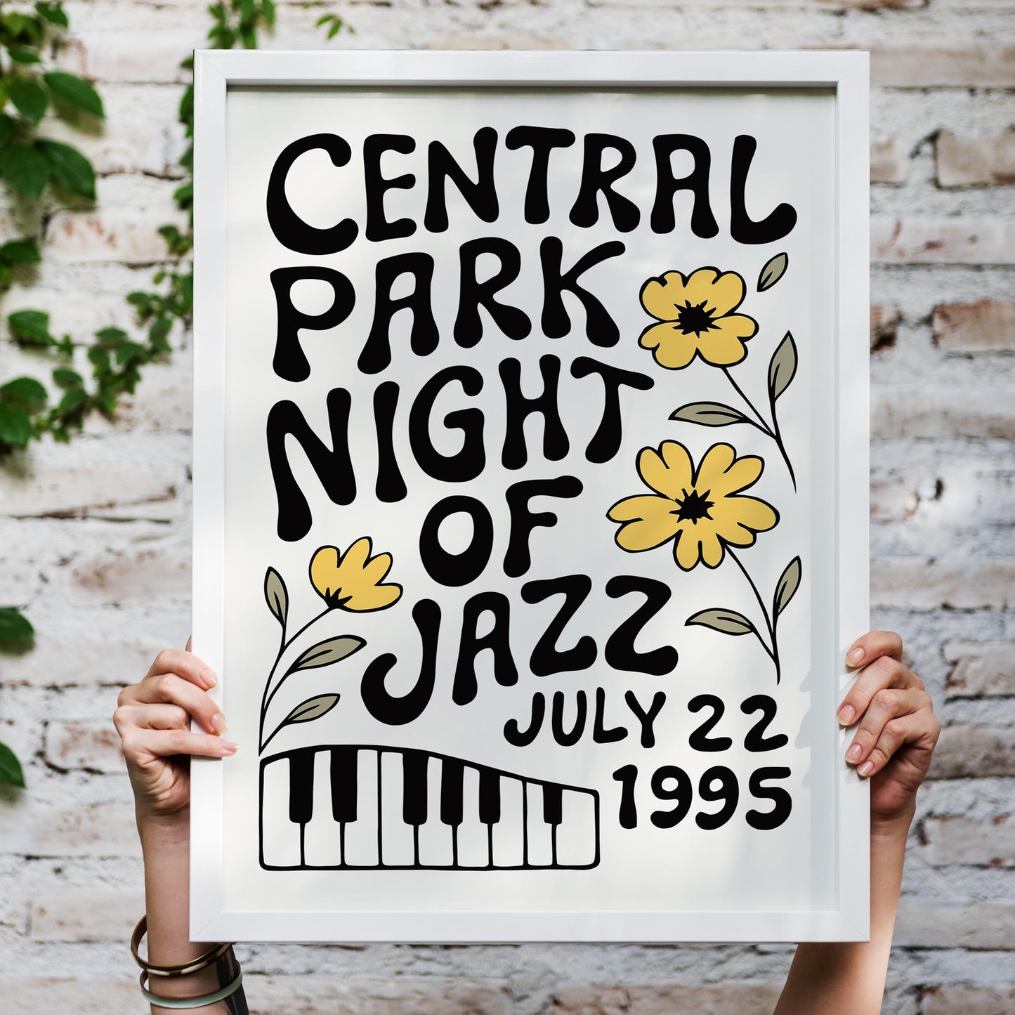 Central Park Jazz Poster