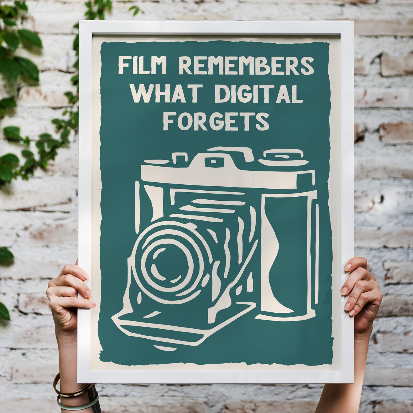 Film Remembers Vintage Camera Poster