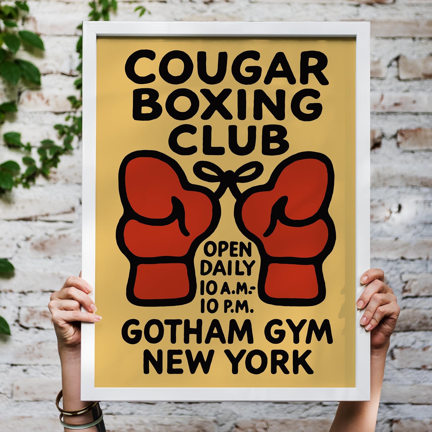 Cougar Boxing Club NYC Poster