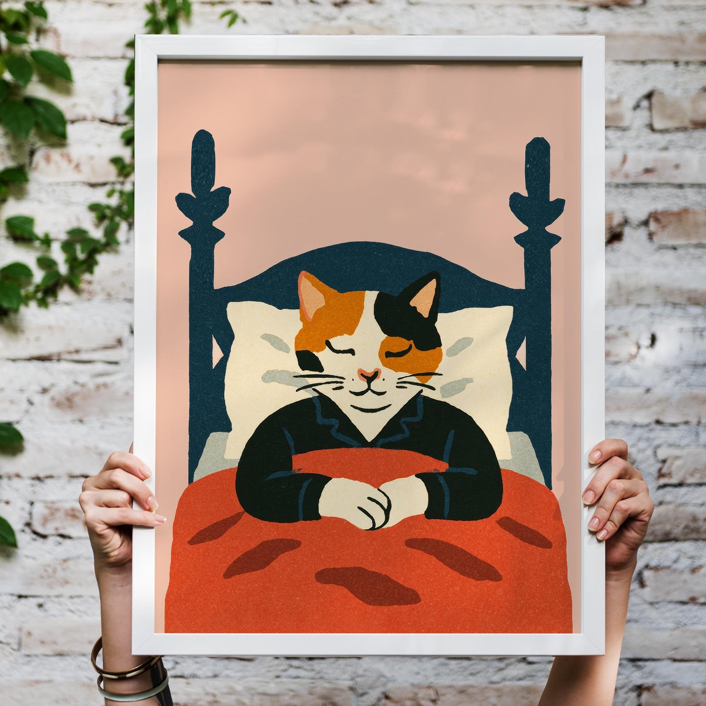 Sleeping Cat Poster Print